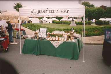 handmade soap at a street festival